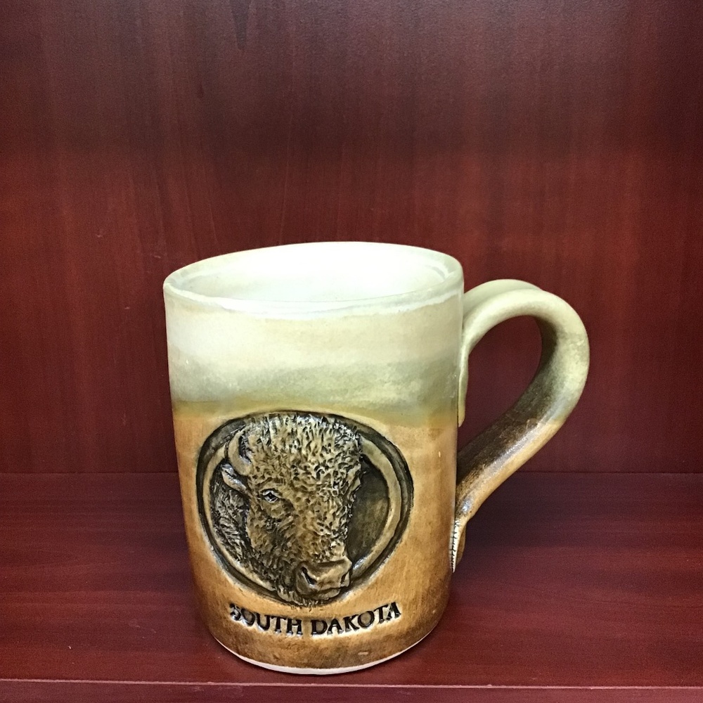 Cold Mountain Pottery Coffee Cup‎ Mug South Dakota Moose 2017 Hand Crafted